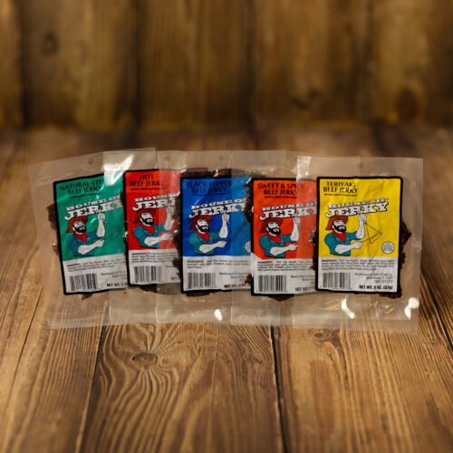 2 oz Packages Natural Beef Black Pepper Beef Teriyaki Beef Hot Beef Sweet and Spicy Beef