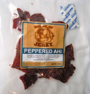 Peppered AHI bag of jerky