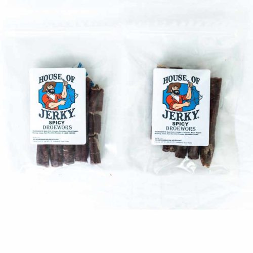 Two bags of Spicy Droewors Jerky