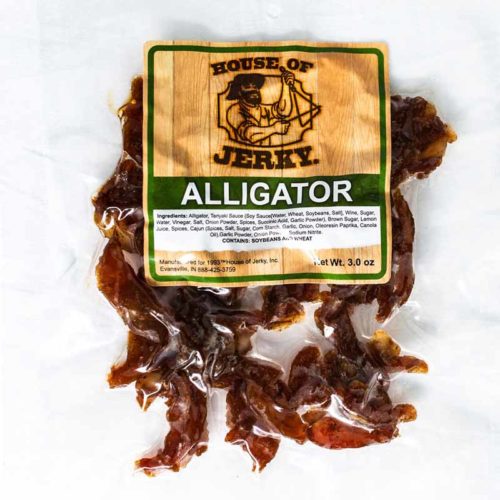 bag of alligator jerky