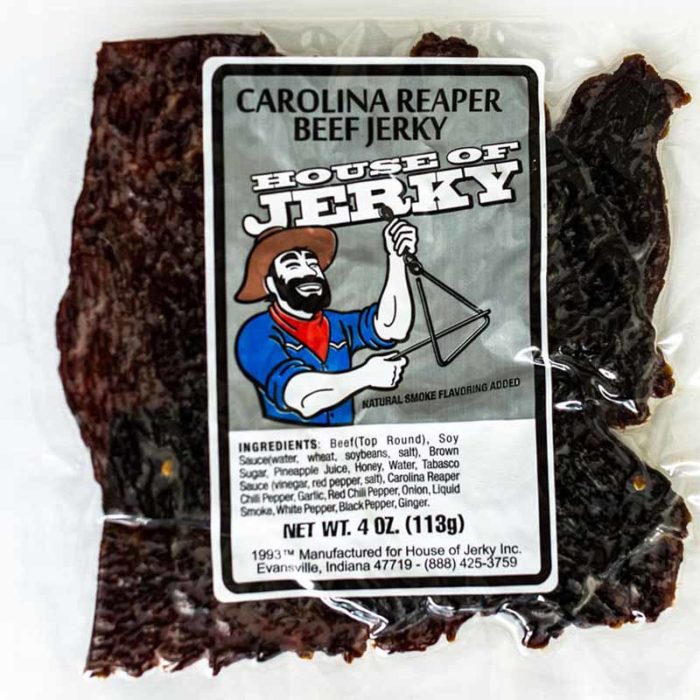 bag of carolina reaper beef jerky