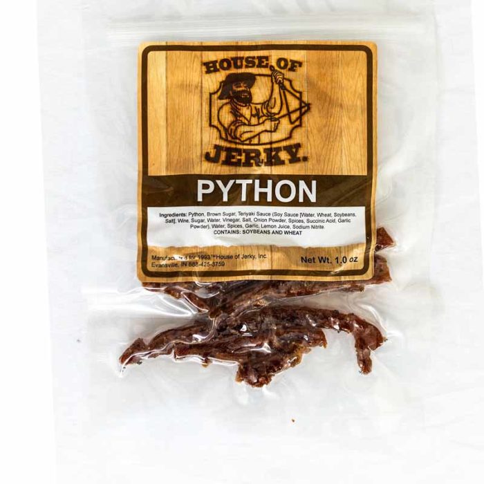 bag of python jerky