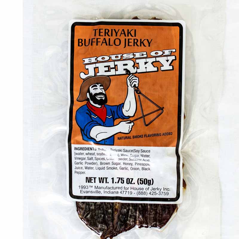 bag of teriyaki buffalo jerky