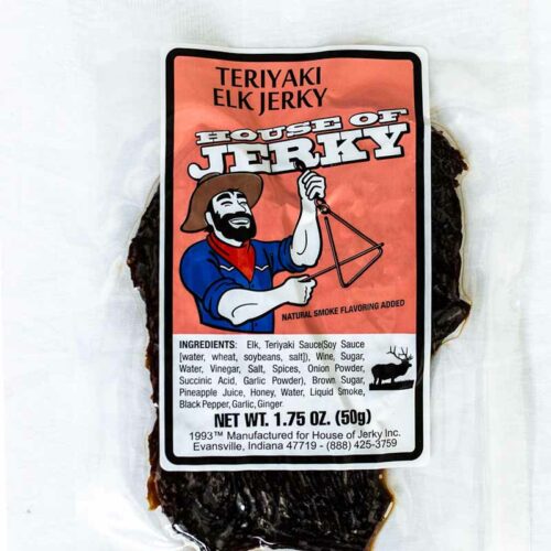 bag of teriyaki elk jerky