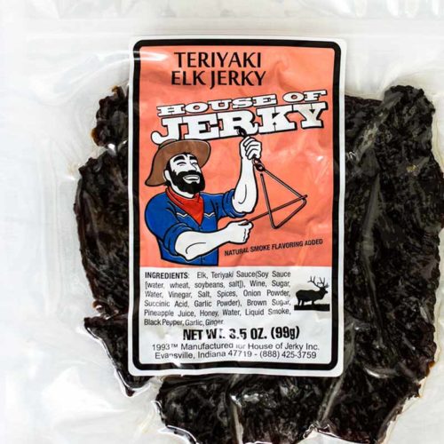 bag of teriyaki elk jerky