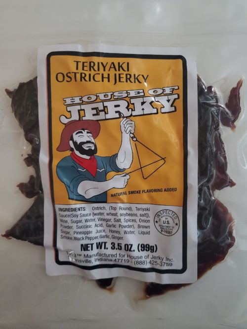Bag of Teriyaki Ostrich Jerky