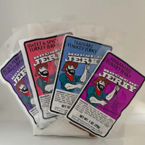 Picture of 4 packages of Turkey Jerky