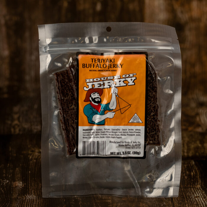 bag of teriyaki buffalo jerky