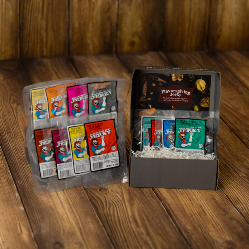 Flavorsgiving Beef Jerky 12 bags of beef jerky